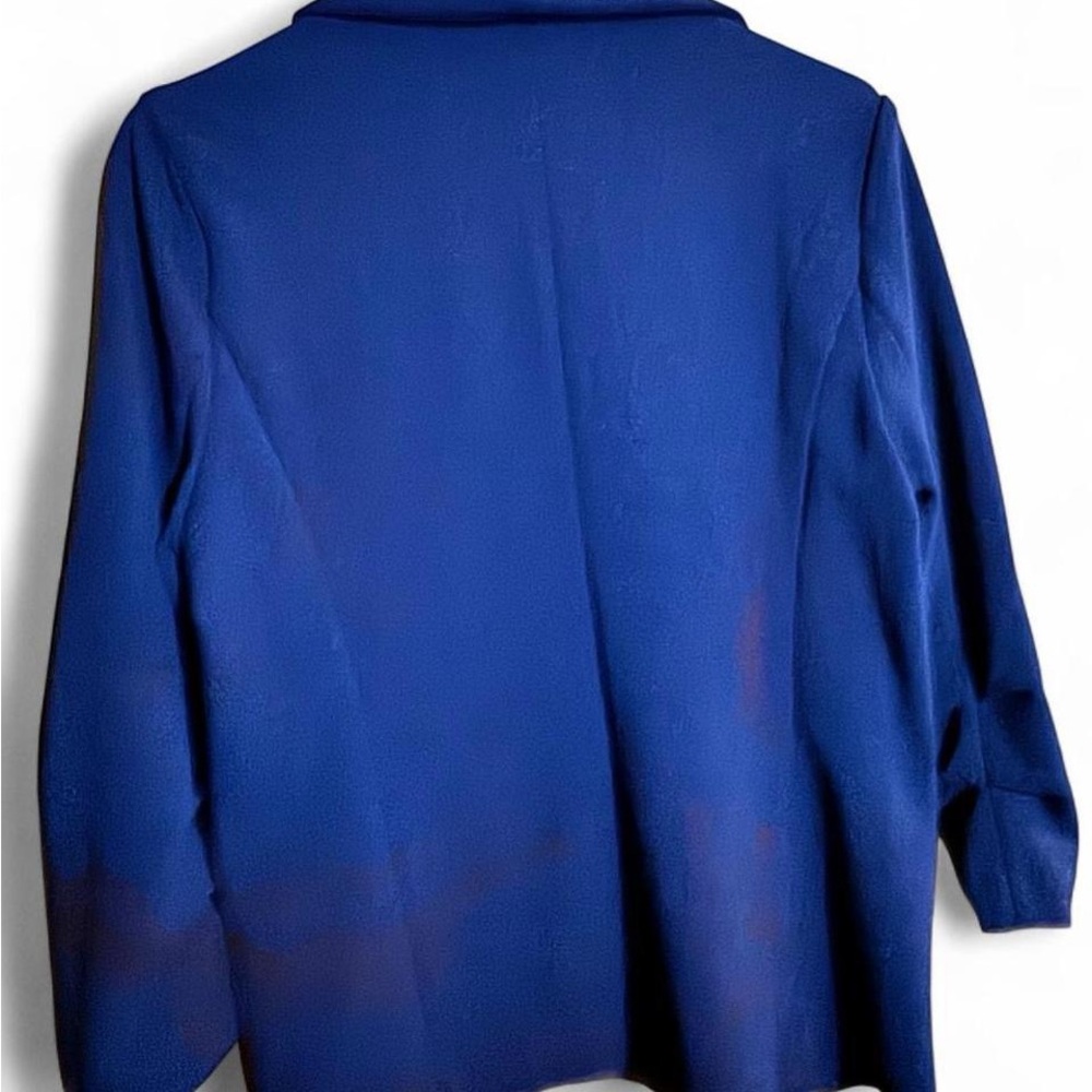 Skies Are Blue Raja Collarless Blazer, Navy, Size M - Picture 2 of 2